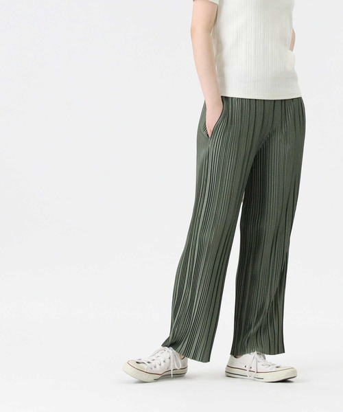 HONEYSUCKLE ROSE(ハニーサックルローズ)の「【HONEYSUCKLE ROSE】細プリーツパンツ(その他パンツ・レディース・グリーン/ベージュ/ブラウン/ブラック/オリーブ・M/L)」の5枚目の写真