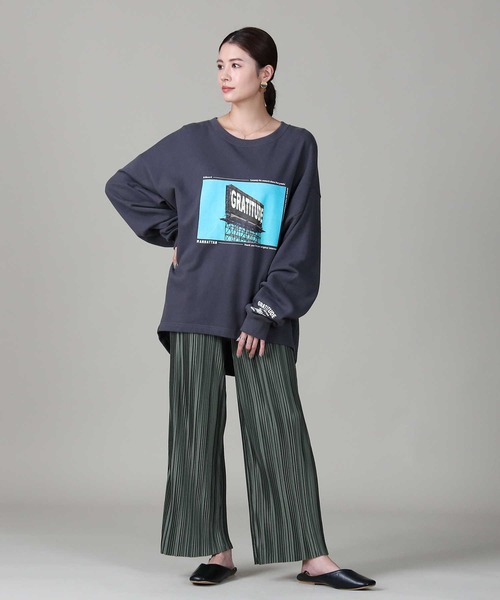 HONEYSUCKLE ROSE(ハニーサックルローズ)の「【HONEYSUCKLE ROSE】細プリーツパンツ(その他パンツ・レディース・グリーン/ベージュ/ブラウン/ブラック/オリーブ・M/L)」の18枚目の写真