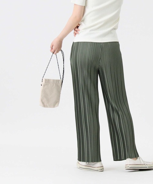 HONEYSUCKLE ROSE(ハニーサックルローズ)の「【HONEYSUCKLE ROSE】細プリーツパンツ(その他パンツ・レディース・グリーン/ベージュ/ブラウン/ブラック/オリーブ・M/L)」の19枚目の写真
