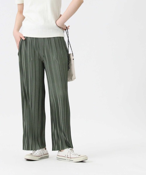 HONEYSUCKLE ROSE(ハニーサックルローズ)の「【HONEYSUCKLE ROSE】細プリーツパンツ(その他パンツ・レディース・グリーン/ベージュ/ブラウン/ブラック/オリーブ・M/L)」の20枚目の写真