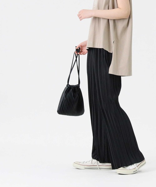 HONEYSUCKLE ROSE(ハニーサックルローズ)の「【HONEYSUCKLE ROSE】細プリーツパンツ(その他パンツ・レディース・グリーン/ベージュ/ブラウン/ブラック/オリーブ・M/L)」の8枚目の写真