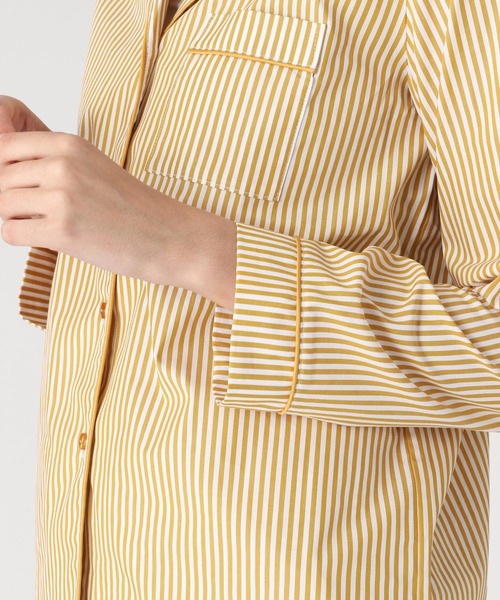 bijorie（ビジュリィ）の「ストライプコットン パジャマ／長袖（ルームウェア/パジャマ・レディース・レッド/キャメル/イエロー・FREE）」の13枚目の写真