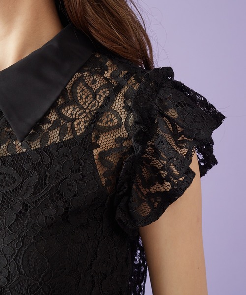 MIIA（ミーア）の「レースフリルブラウス（シャツ/ブラウス・レディース・ブラック/ベージュ/オフホワイト・FREE）」の16枚目の写真