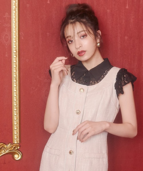 MIIA（ミーア）の「レースフリルブラウス（シャツ/ブラウス・レディース・ブラック/ベージュ/オフホワイト・FREE）」の17枚目の写真