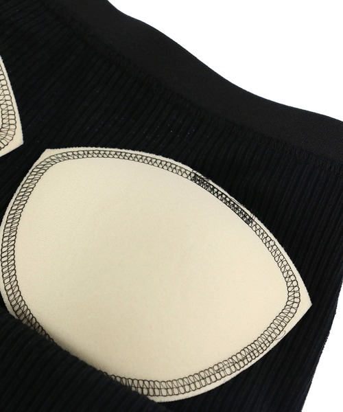 ALEXIA STAM（アリシアスタン）の「Open Back Rib Camisole /オープンバックリブキャミソール（キャミソール・レディース・ブラック/カーキ/グレイッシュベージュ・FREE）」の5枚目の写真