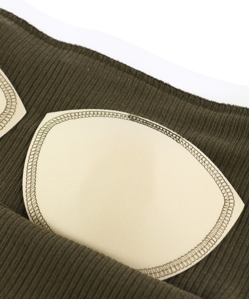 ALEXIA STAM（アリシアスタン）の「Open Back Rib Camisole /オープンバックリブキャミソール（キャミソール・レディース・ブラック/カーキ/グレイッシュベージュ・FREE）」の17枚目の写真