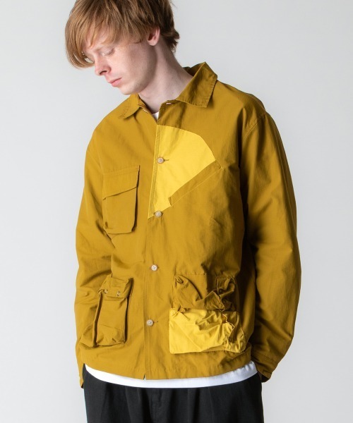 rehacer(レアセル)の「rehacer : Multi Pocket Mountain Jacket / マルチポケットマウンテンジャケット(ブルゾン・メンズ・ネイビー/マスタード・SMALL/MEDIUM/LARGE/X-LARGE)」の7枚目の写真
