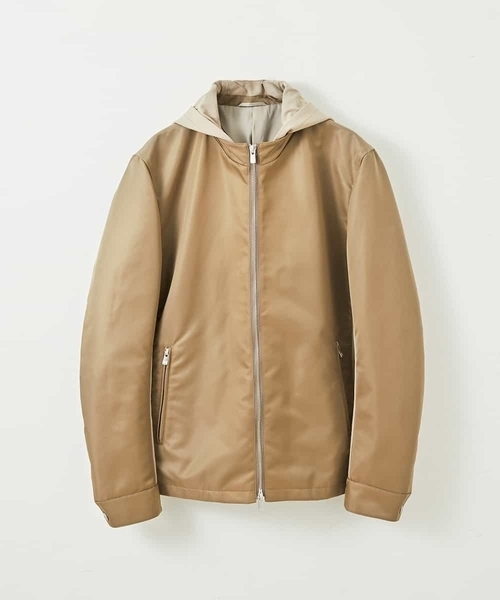 MICHEL KLEIN HOMME (ミッシェルクランオム)の「ブルゾン(コマツリモンタ)(Tシャツ/カットソー・メンズ・ベージュ/ネイビー・MEDIUM/LARGE/X-LARGE)」の2枚目の写真