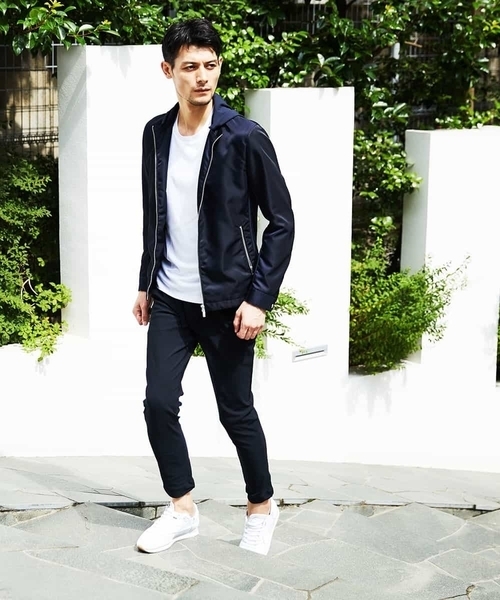 MICHEL KLEIN HOMME (ミッシェルクランオム)の「ブルゾン(コマツリモンタ)(Tシャツ/カットソー・メンズ・ベージュ/ネイビー・MEDIUM/LARGE/X-LARGE)」の5枚目の写真