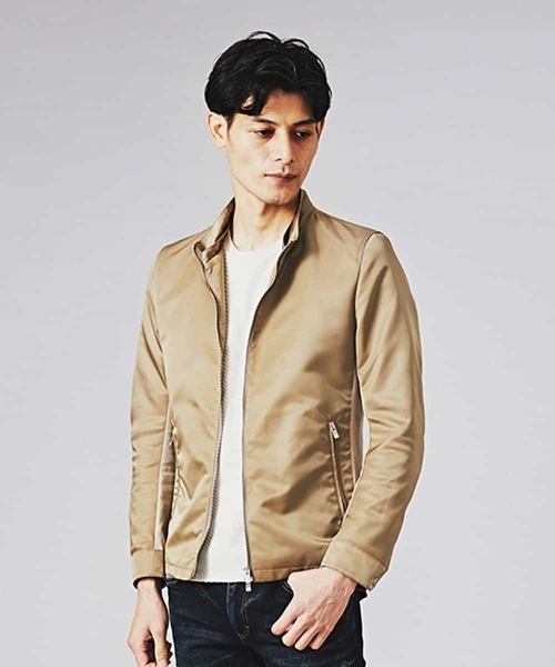 MICHEL KLEIN HOMME (ミッシェルクランオム)の「ブルゾン(コマツリモンタ)(Tシャツ/カットソー・メンズ・ベージュ/ネイビー・MEDIUM/LARGE/X-LARGE)」の14枚目の写真