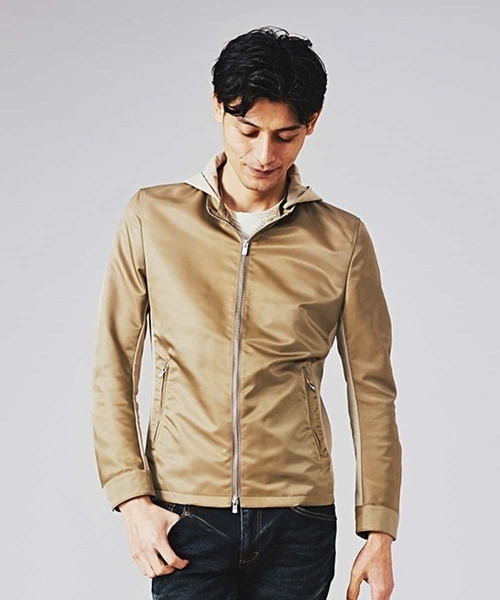 MICHEL KLEIN HOMME (ミッシェルクランオム)の「ブルゾン(コマツリモンタ)(Tシャツ/カットソー・メンズ・ベージュ/ネイビー・MEDIUM/LARGE/X-LARGE)」の17枚目の写真