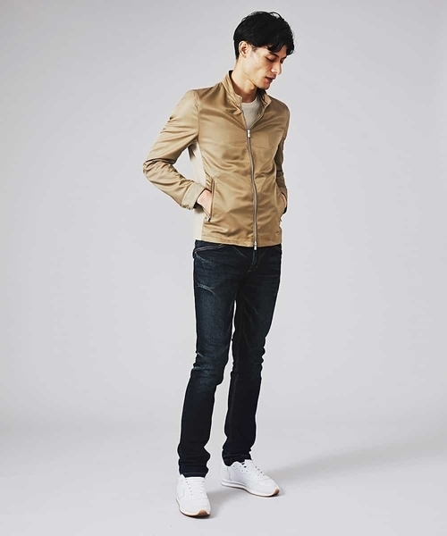 MICHEL KLEIN HOMME (ミッシェルクランオム)の「ブルゾン(コマツリモンタ)(Tシャツ/カットソー・メンズ・ベージュ/ネイビー・MEDIUM/LARGE/X-LARGE)」の18枚目の写真