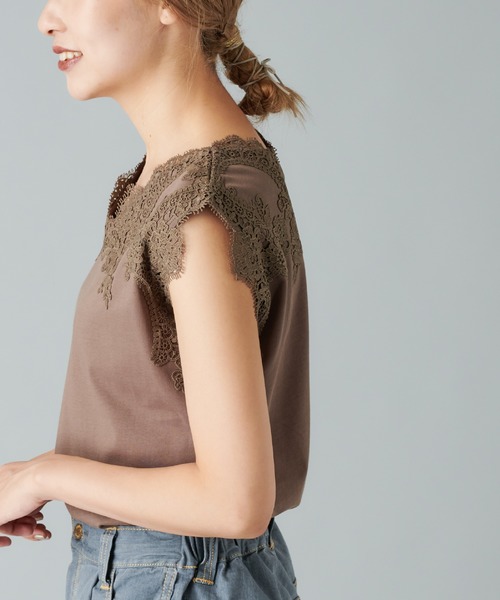 PUAL CE CIN（ピュアルセシン）の「レースインナー（キャミソール・レディース・チャコールグレー/モカ/ナチュラル・FREE）」の15枚目の写真