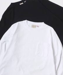 Goodwear | Goodwear/グッドウェア USAコットン 無地 ポケット クルーネック ロングスリーブTシャツ(Tシャツ/カットソー)