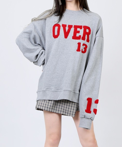 DING（ディング）の「DING/OVER13スウェット（スウェット・レディース・グレー/イエロー/ブルー・FREE）」の2枚目の写真