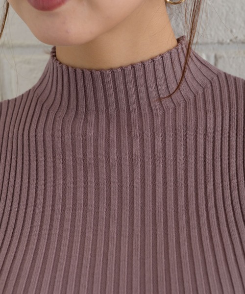 SpRay（スプレイ）の「リブレイヤードボリュームスリーブブラウス（シャツ/ブラウス・レディース・モカ/ブラック・FREE）」の9枚目の写真