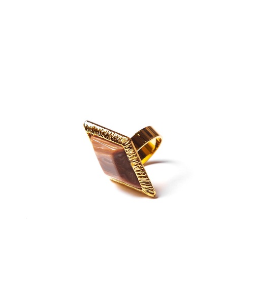 Ayler（アイラー）の「【Ayler】RING ストーンカットリング型 Ayl-007（リング・レディース・ブラウン/グレー/エメラルド・11号/9号）」の9枚目の写真