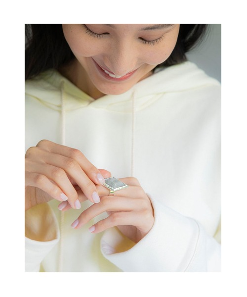 Ayler（アイラー）の「【Ayler】RING ストーンカットリング型 Ayl-007（リング・レディース・ブラウン/グレー/エメラルド・11号/9号）」の22枚目の写真