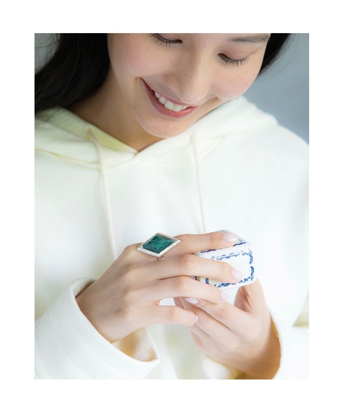 Ayler（アイラー）の「【Ayler】RING ストーンカットリング型 Ayl-007（リング・レディース・ブラウン/グレー/エメラルド・11号/9号）」の21枚目の写真
