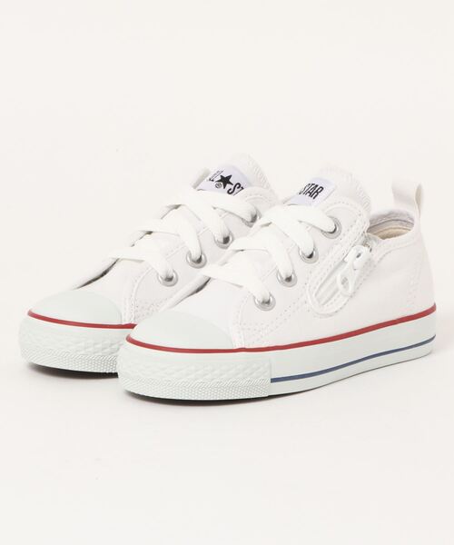 CONVERSE（コンバース）の「《CONVERSE》CHILD ALL STAR N OX コンバース チャイルド オールスター NZ OX（スニーカー・キッズ・ホワイト/レッド/ブラック/ホワイト×ホワイト・15.0cm/16.0cm/17.0cm/18.0cm/19.0cm/20.0cm/21.0cm/22.0cm）」の2枚目の写真