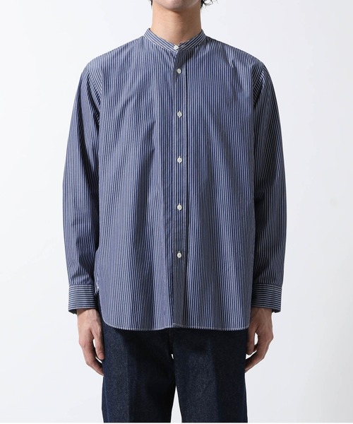 ADAM ET ROPE'（アダムエロペ）の「《21SS》アソートバンドカラーシャツ（シャツ/ブラウス・メンズ・ホワイト/ブルー系その他/ブラウン系その他3・M/L）」の3枚目の写真