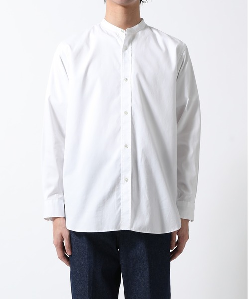 ADAM ET ROPE'（アダムエロペ）の「《21SS》アソートバンドカラーシャツ（シャツ/ブラウス・メンズ・ホワイト/ブルー系その他/ブラウン系その他3・M/L）」の2枚目の写真