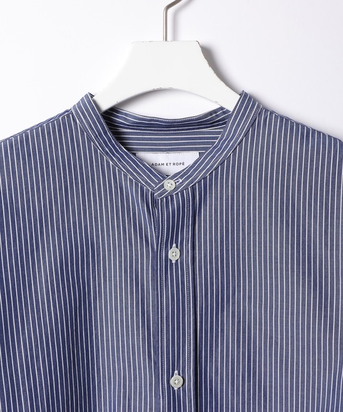ADAM ET ROPE'（アダムエロペ）の「《21SS》アソートバンドカラーシャツ（シャツ/ブラウス・メンズ・ホワイト/ブルー系その他/ブラウン系その他3・M/L）」の6枚目の写真