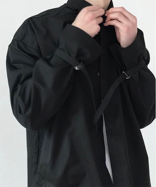 WESTBOY（ウエストボーイ）の「【COLN】Bag Slit Drop Shoulder Jacket（シャツ/ブラウス・メンズ・ブラック・M/L/XL）」の22枚目の写真