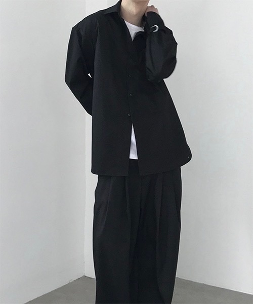 WESTBOY（ウエストボーイ）の「【COLN】Bag Slit Drop Shoulder Jacket（シャツ/ブラウス・メンズ・ブラック・M/L/XL）」の12枚目の写真