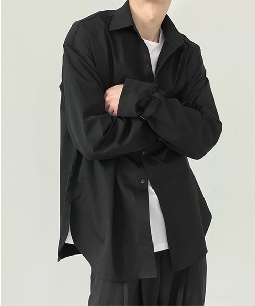 WESTBOY（ウエストボーイ）の「【COLN】Bag Slit Drop Shoulder Jacket（シャツ/ブラウス・メンズ・ブラック・M/L/XL）」の15枚目の写真