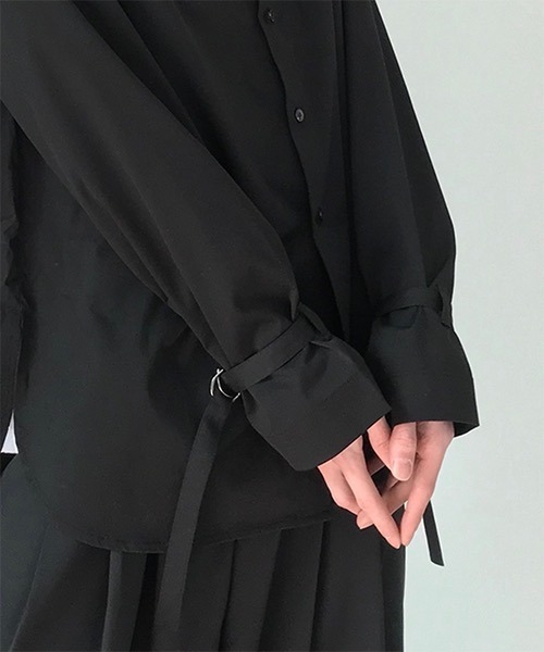 WESTBOY（ウエストボーイ）の「【COLN】Bag Slit Drop Shoulder Jacket（シャツ/ブラウス・メンズ・ブラック・M/L/XL）」の3枚目の写真