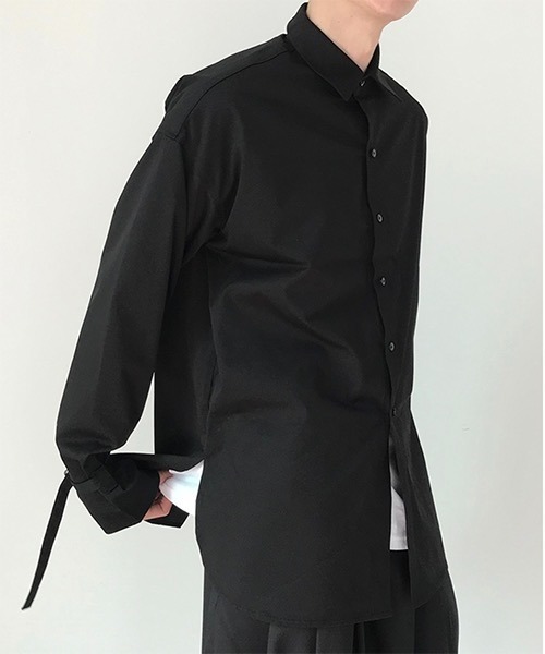 WESTBOY（ウエストボーイ）の「【COLN】Bag Slit Drop Shoulder Jacket（シャツ/ブラウス・メンズ・ブラック・M/L/XL）」の7枚目の写真