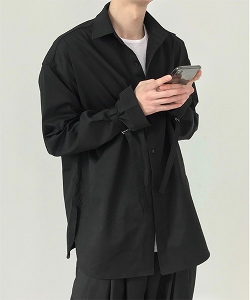 WESTBOY（ウエストボーイ）の「【COLN】Bag Slit Drop Shoulder Jacket（シャツ/ブラウス・メンズ・ブラック・M/L/XL）」の11枚目の写真