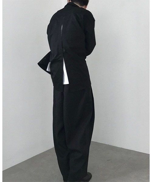 WESTBOY（ウエストボーイ）の「【COLN】Bag Slit Drop Shoulder Jacket（シャツ/ブラウス・メンズ・ブラック・M/L/XL）」の17枚目の写真