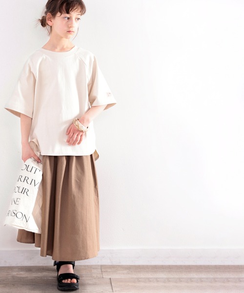 Java(ジャバ)の「《JaVaジャバ コラボ》キッズ 綿100% 前後2way楽しめる♪ヘンリーラグラントップス(Tシャツ/カットソー・キッズ・ホワイト/ブラック/ナチュラル・130/140/150/160)」の7枚目の写真