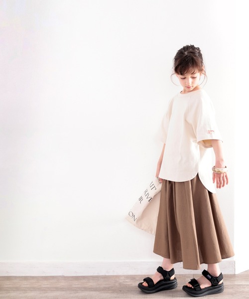 Java(ジャバ)の「《JaVaジャバ コラボ》キッズ 綿100% 前後2way楽しめる♪ヘンリーラグラントップス(Tシャツ/カットソー・キッズ・ホワイト/ブラック/ナチュラル・130/140/150/160)」の5枚目の写真