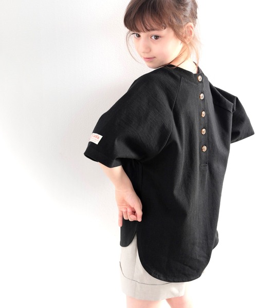 Java(ジャバ)の「《JaVaジャバ コラボ》キッズ 綿100% 前後2way楽しめる♪ヘンリーラグラントップス(Tシャツ/カットソー・キッズ・ホワイト/ブラック/ナチュラル・130/140/150/160)」の15枚目の写真