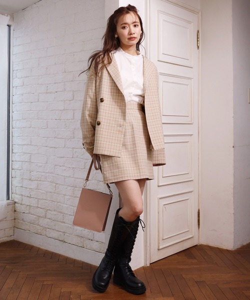 one after another NICE CLAUP（ワンアフターアナザーナイスクラップ）の「レースアップミドルブーツ（ブーツ・レディース・オフホワイト/ブラック/モカ・SMALL/MEDIUM/LARGE）」の10枚目の写真