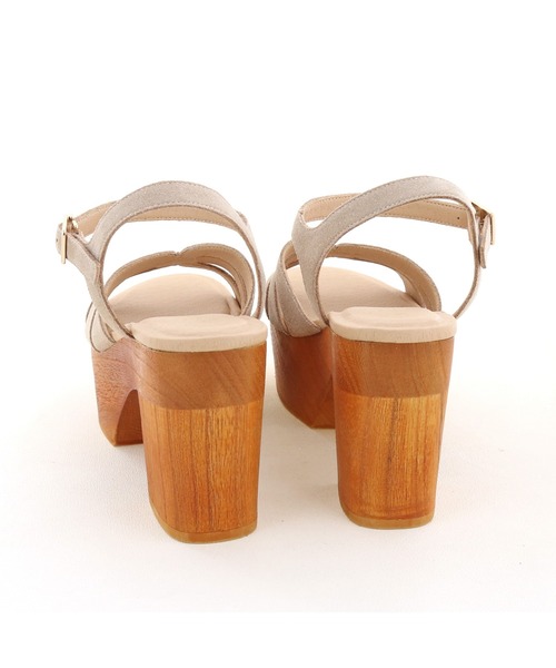 あしながおじさん(アシナガオジサン)の「厚底ウッドソールサンダル / あしながおじさん(サンダル・レディース・ブラック/イエロー/ベージュ・L/S/M/LL)」の22枚目の写真