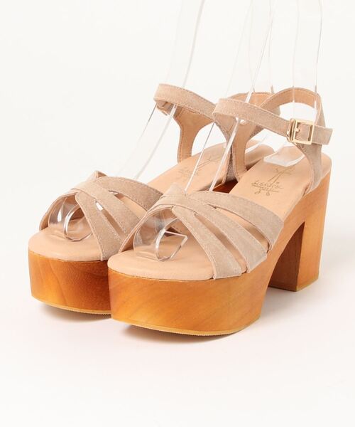 あしながおじさん(アシナガオジサン)の「厚底ウッドソールサンダル / あしながおじさん(サンダル・レディース・ブラック/イエロー/ベージュ・L/S/M/LL)」の13枚目の写真