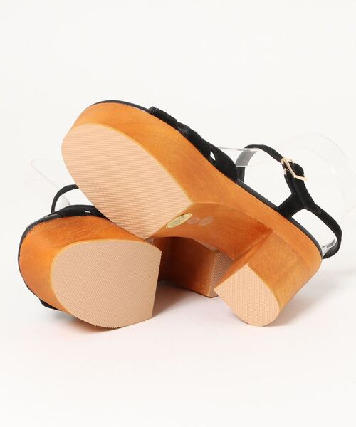 あしながおじさん(アシナガオジサン)の「厚底ウッドソールサンダル / あしながおじさん(サンダル・レディース・ブラック/イエロー/ベージュ・L/S/M/LL)」の12枚目の写真