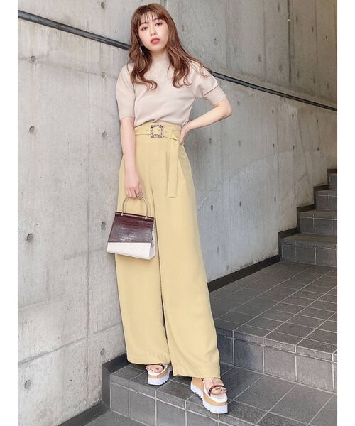 MURUA（ムルーア）の「アシメフラップメタルバッグ（ハンドバッグ・レディース・グリーン/ブラウン・FREE）」の4枚目の写真