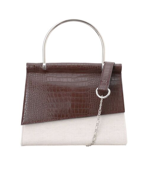 MURUA（ムルーア）の「アシメフラップメタルバッグ（ハンドバッグ・レディース・グリーン/ブラウン・FREE）」の14枚目の写真