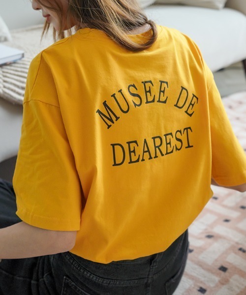 ABITOKYO(アビトーキョー)の「バックロゴプリント袖ロールアップビックTee(半袖)(Tシャツ/カットソー・レディース・ホワイト/グレー/オレンジ・FREE)」の8枚目の写真
