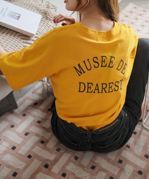ABITOKYO(アビトーキョー)の「バックロゴプリント袖ロールアップビックTee(半袖)(Tシャツ/カットソー・レディース・ホワイト/グレー/オレンジ・FREE)」の10枚目の写真