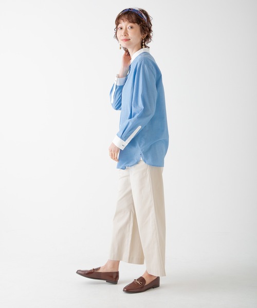 DECOY SINCE 1981(デコイシンスイチキュウハチイチ)の「オーガニックコットン綿テンセルパンツ(その他パンツ・レディース・モカ/ベージュ/ネイビー・61/64/67/70)」の22枚目の写真