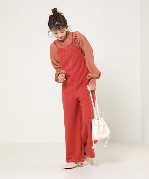 FREAK'S STORE（フリークスストア）の「カットサロペット（サロペット/オーバーオール・レディース・ブラック/ブラウン・ﾌﾘ-）」の8枚目の写真