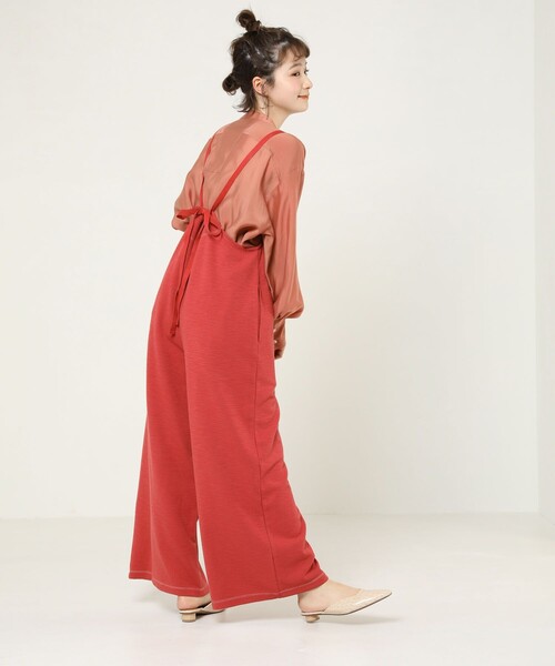 FREAK'S STORE（フリークスストア）の「カットサロペット（サロペット/オーバーオール・レディース・ブラック/ブラウン・ﾌﾘ-）」の5枚目の写真