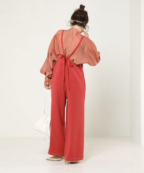 FREAK'S STORE（フリークスストア）の「カットサロペット（サロペット/オーバーオール・レディース・ブラック/ブラウン・ﾌﾘ-）」の4枚目の写真