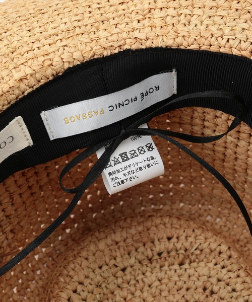 CONTROL FREAK / CTFK（コントロールフリーク）の「【CONTROL FREAK】 バックリボンラフィアハット（ハット・レディース・ベージュ/ブラウン系その他3・FREE）」の7枚目の写真